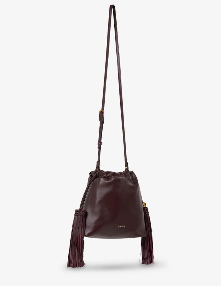 rinascente ETRO Mini leather kalispera bag with tassels