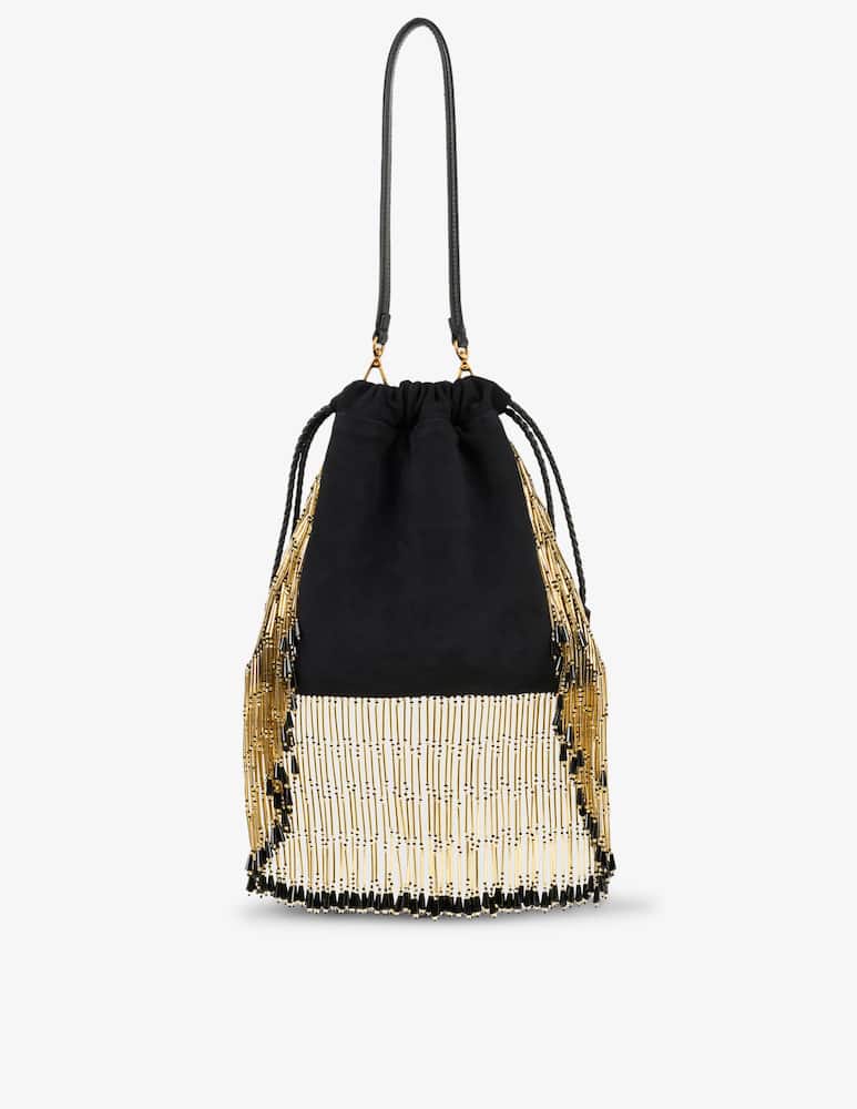ETRO Borsa kalispera piccola in suede con ricamo e perline - immagine 3 ETRO Borsa kalispera piccola in suede con ricamo e perline - immagine 3