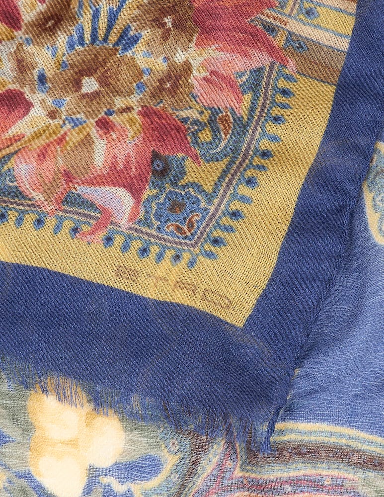 rinascente ETRO Sciarpa in lana, cashmere e seta con motivo paisley