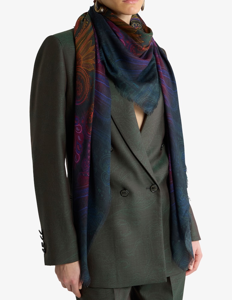 rinascente ETRO Scialle in modal e cashmere con motivo dégradé