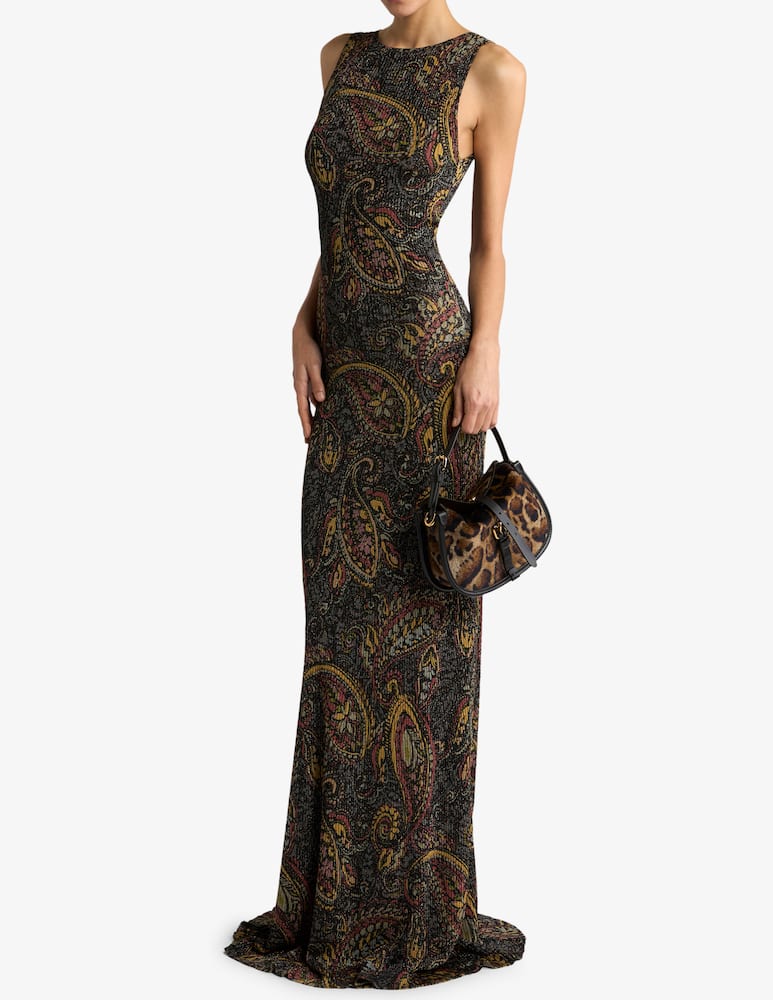 ETRO Abito lungo a costine con motivo paisley floreale - immagine 2 ETRO Abito lungo a costine con motivo paisley floreale - immagine 2