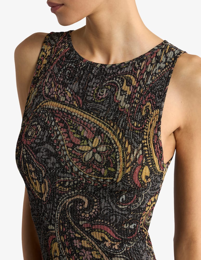 ETRO Abito lungo a costine con motivo paisley floreale - immagine 4 ETRO Abito lungo a costine con motivo paisley floreale - immagine 4