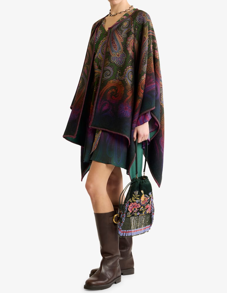 rinascente ETRO Abito corto con cintura e motivo paisley dégradé