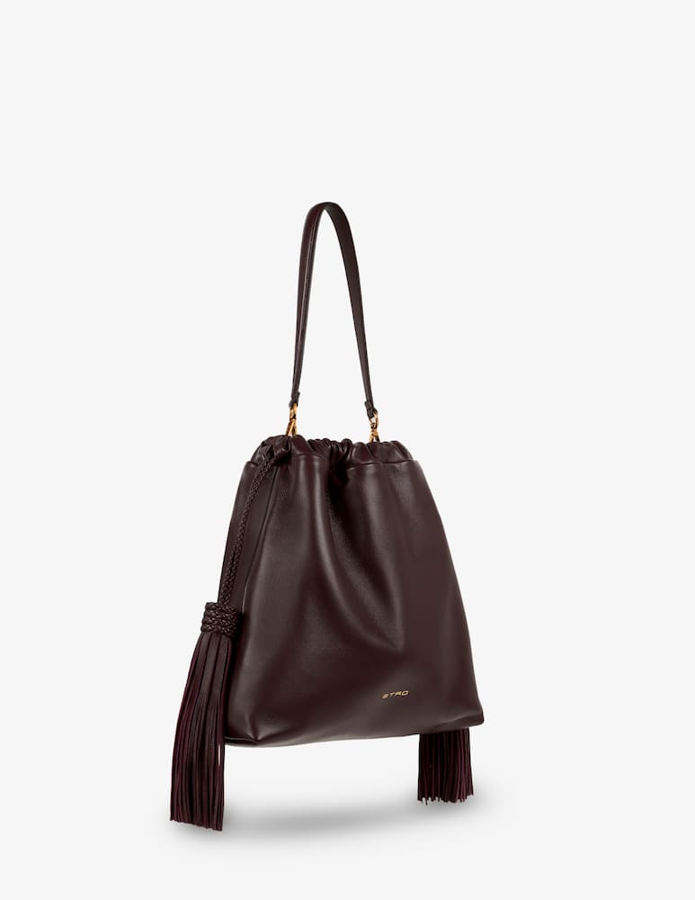 rinascente ETRO Medium leather kalispera bag with tassels
