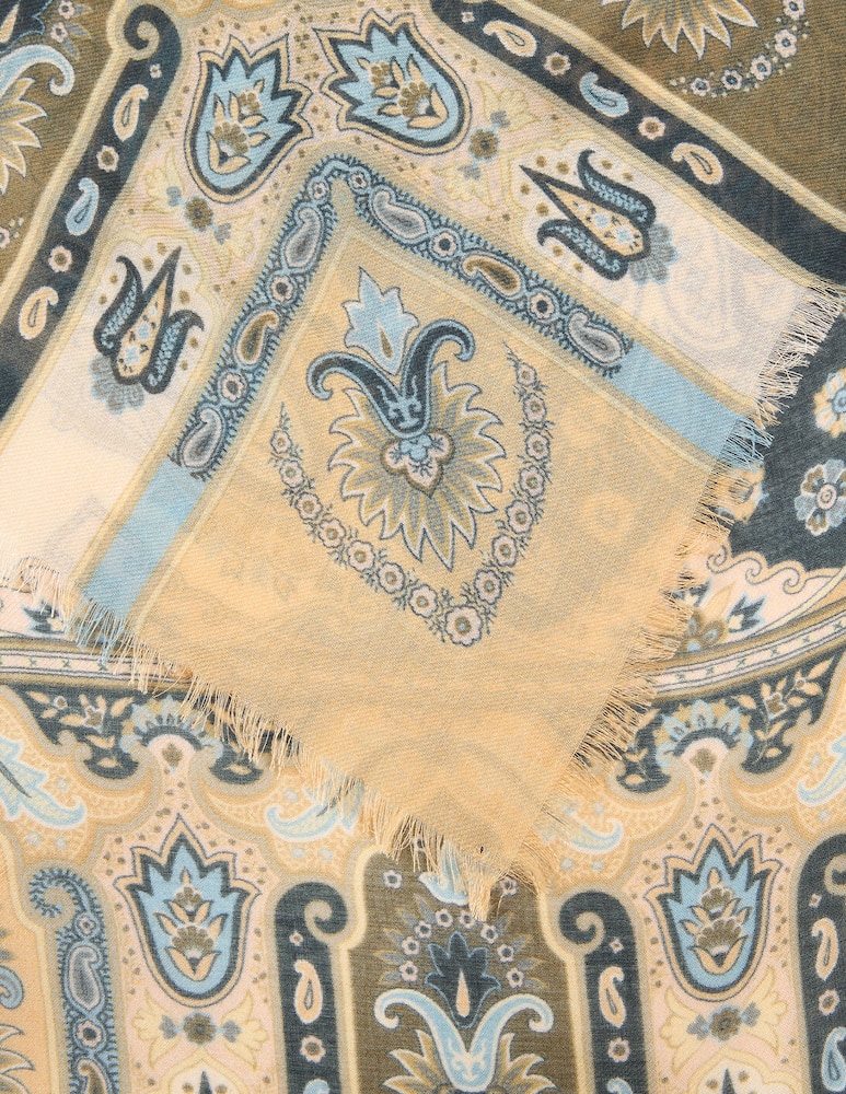 rinascente ETRO Modal and cashmere shawl with paisley motif