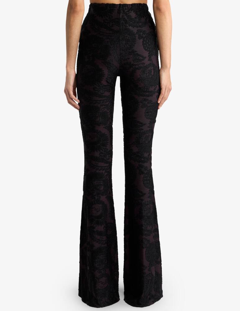 rinascente ETRO Pantaloni flare in ciniglia jacquard con motivo paisley foliage