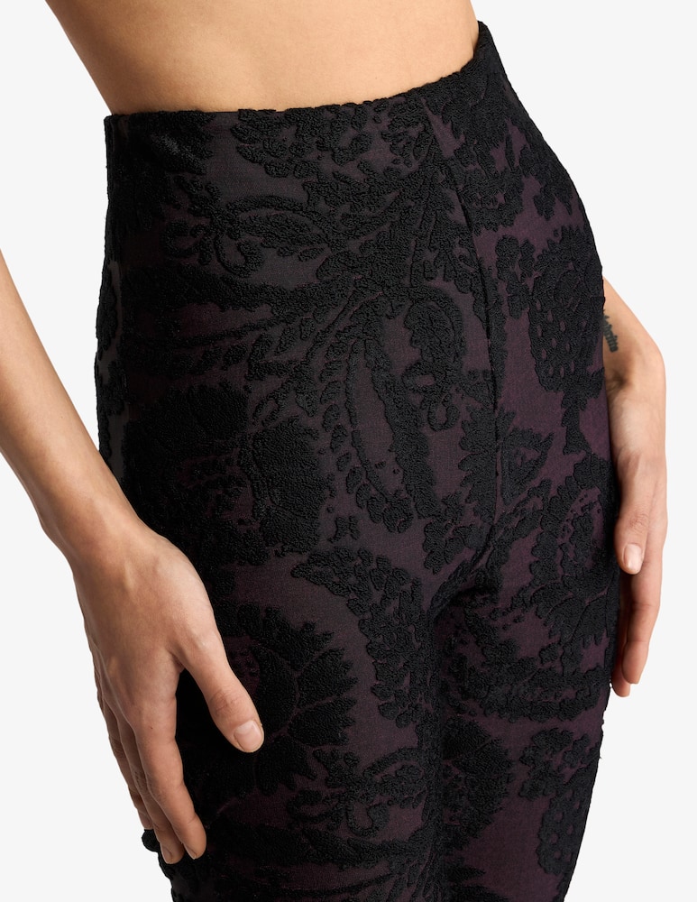 rinascente ETRO Pantaloni flare in ciniglia jacquard con motivo paisley foliage
