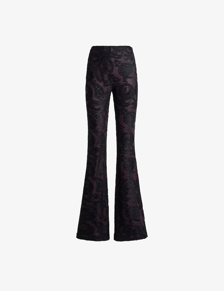 rinascente ETRO Pantaloni flare in ciniglia jacquard con motivo paisley foliage
