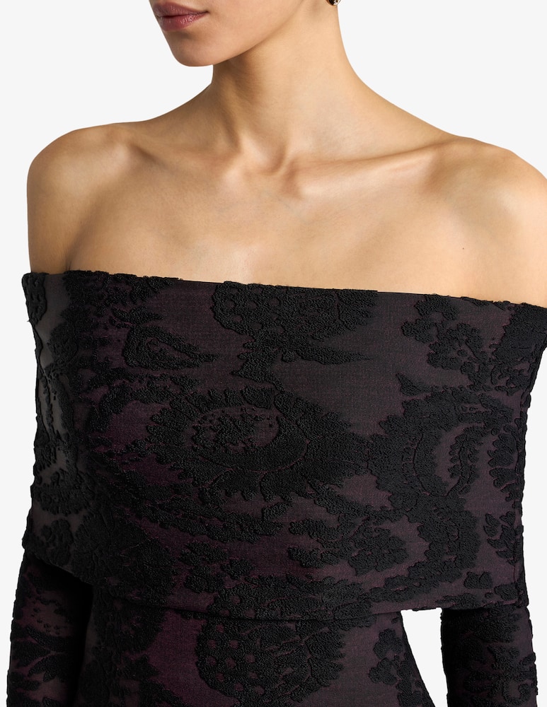 ETRO Sweater in chenille jacquard with paisley foliage motif - picture 4 ETRO Sweater in chenille jacquard with paisley foliage motif - picture 4