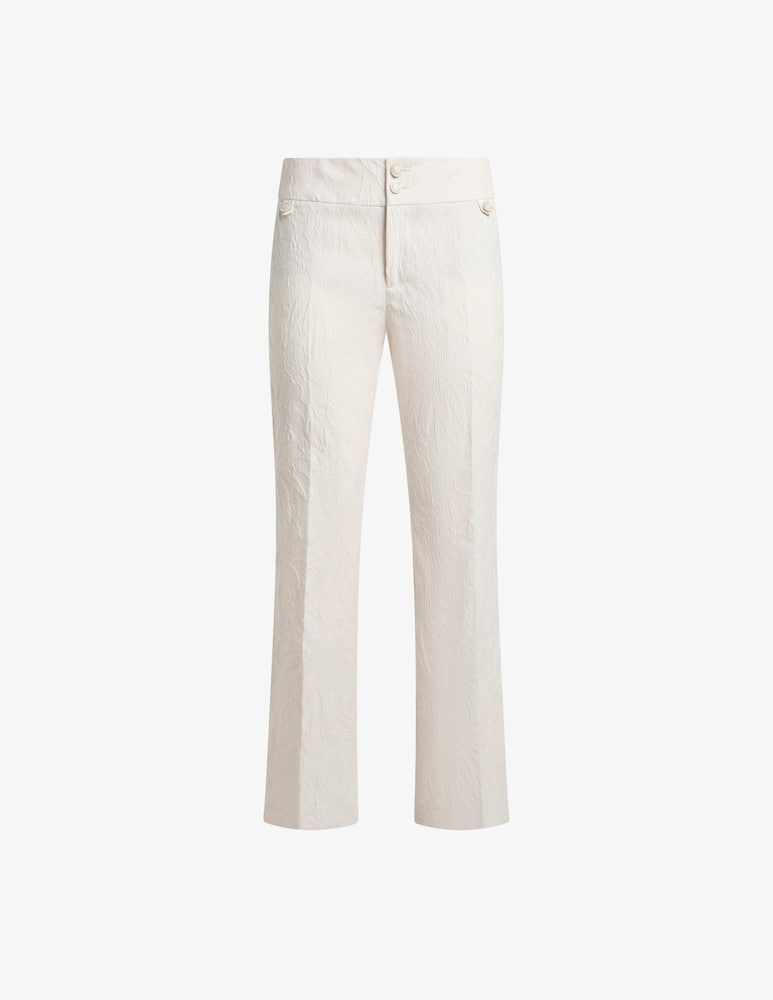 ETRO Trousers in stretch cotton-blend jacquard with broderie lace - picture 5 ETRO Trousers in stretch cotton-blend jacquard with broderie lace - picture 5