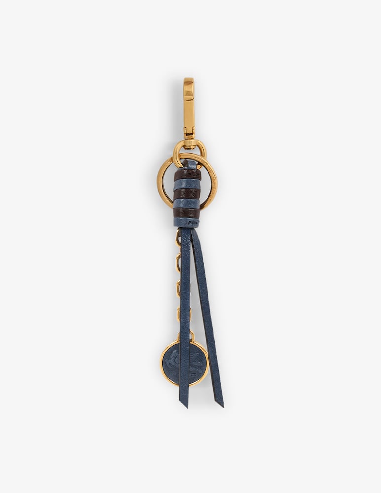 rinascente ETRO Charm in nappa con catena e moneta pegaso