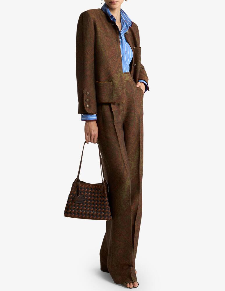 rinascente ETRO Pantaloni jacquard in misto lana con motivo paisley
