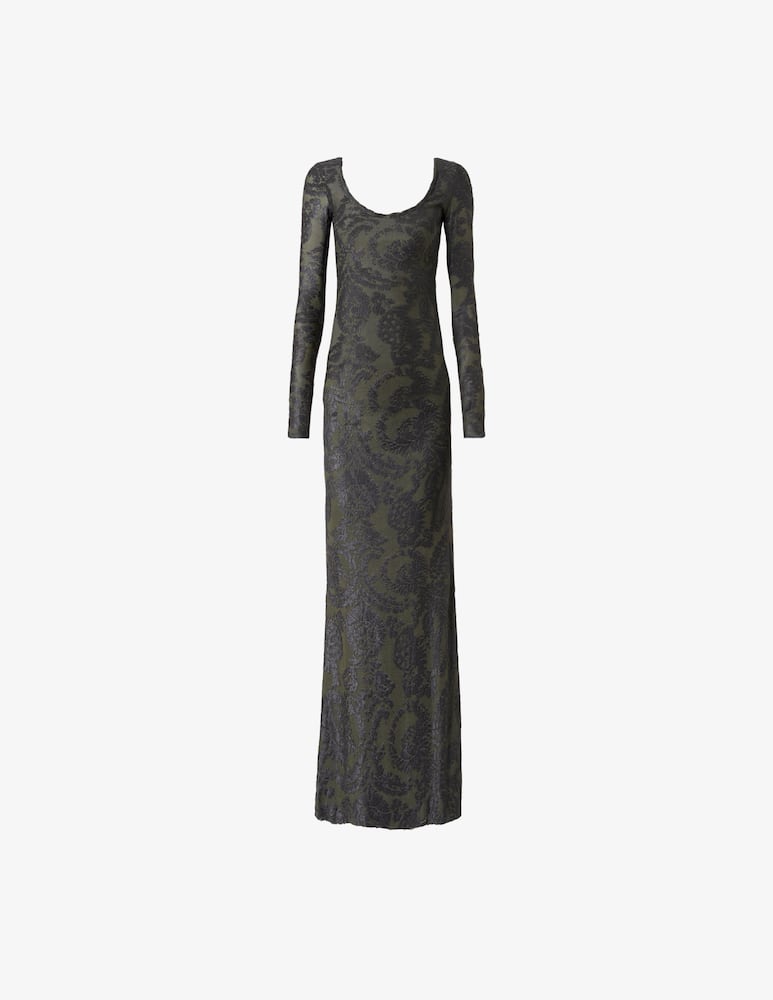 rinascente ETRO Abito lungo in ciniglia jacquard con motivo paisley
