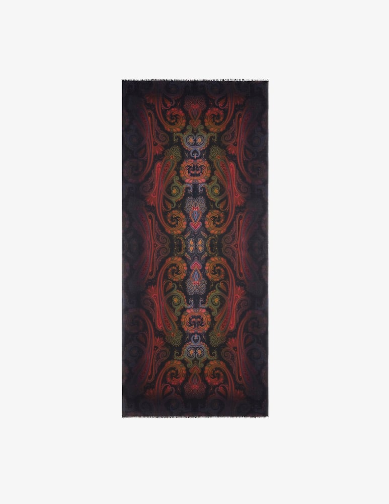 rinascente ETRO Sciarpa in lana e cashmere con motivo dégradé