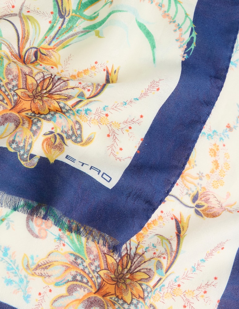 rinascente ETRO Sciarpa jacquard in cotone e modal con motivo floreale