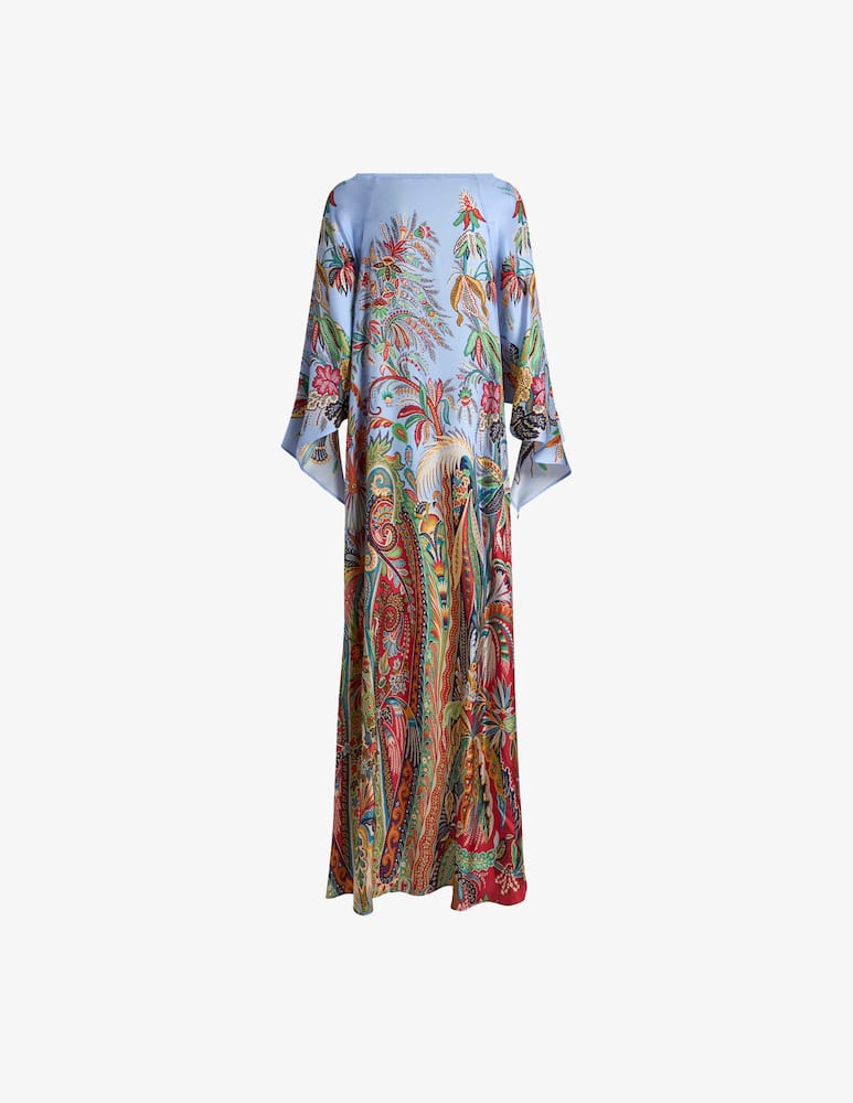 rinascente ETRO Abito lungo in twill con stampa piazzata paisley floreale