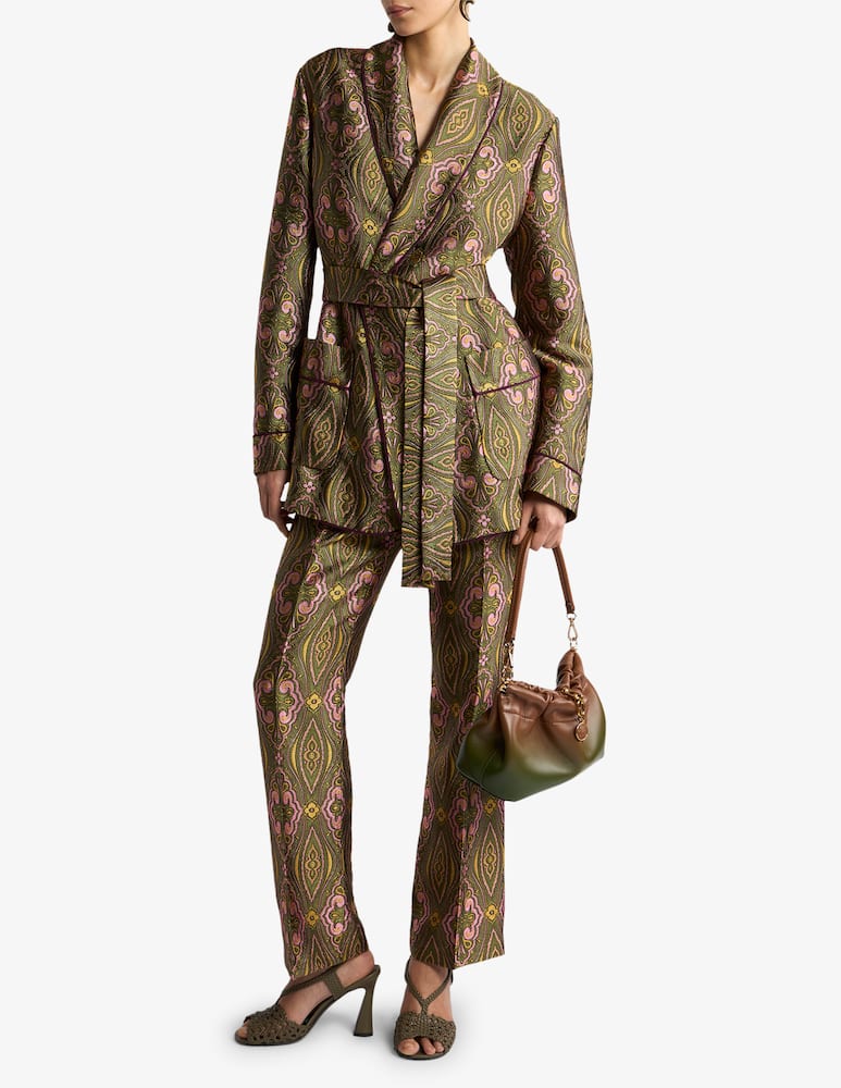 ETRO Jacquard trousers with floral medallion motif - picture 2 ETRO Jacquard trousers with floral medallion motif - picture 2