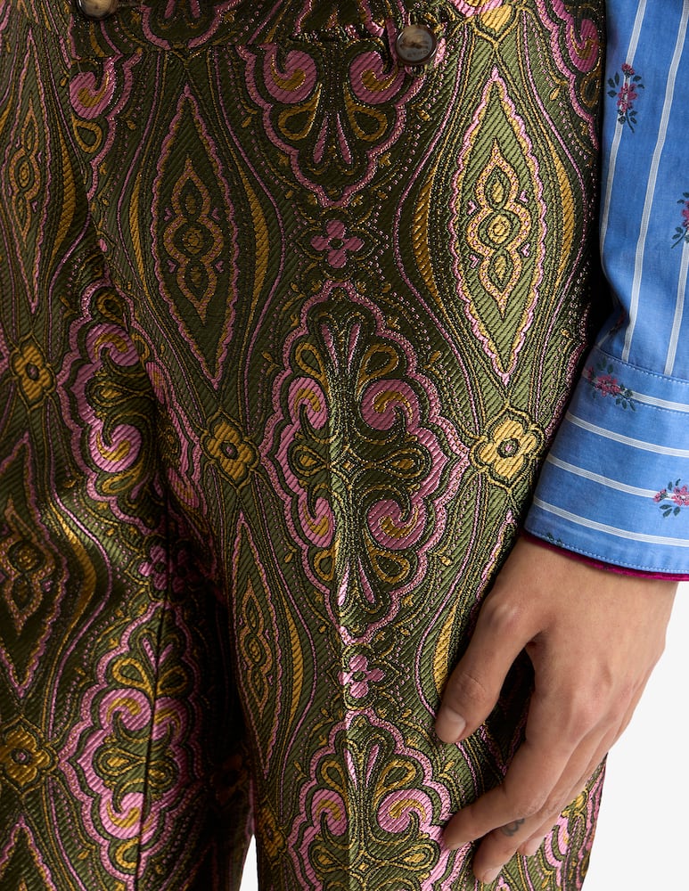 ETRO Jacquard trousers with floral medallion motif - picture 4 ETRO Jacquard trousers with floral medallion motif - picture 4