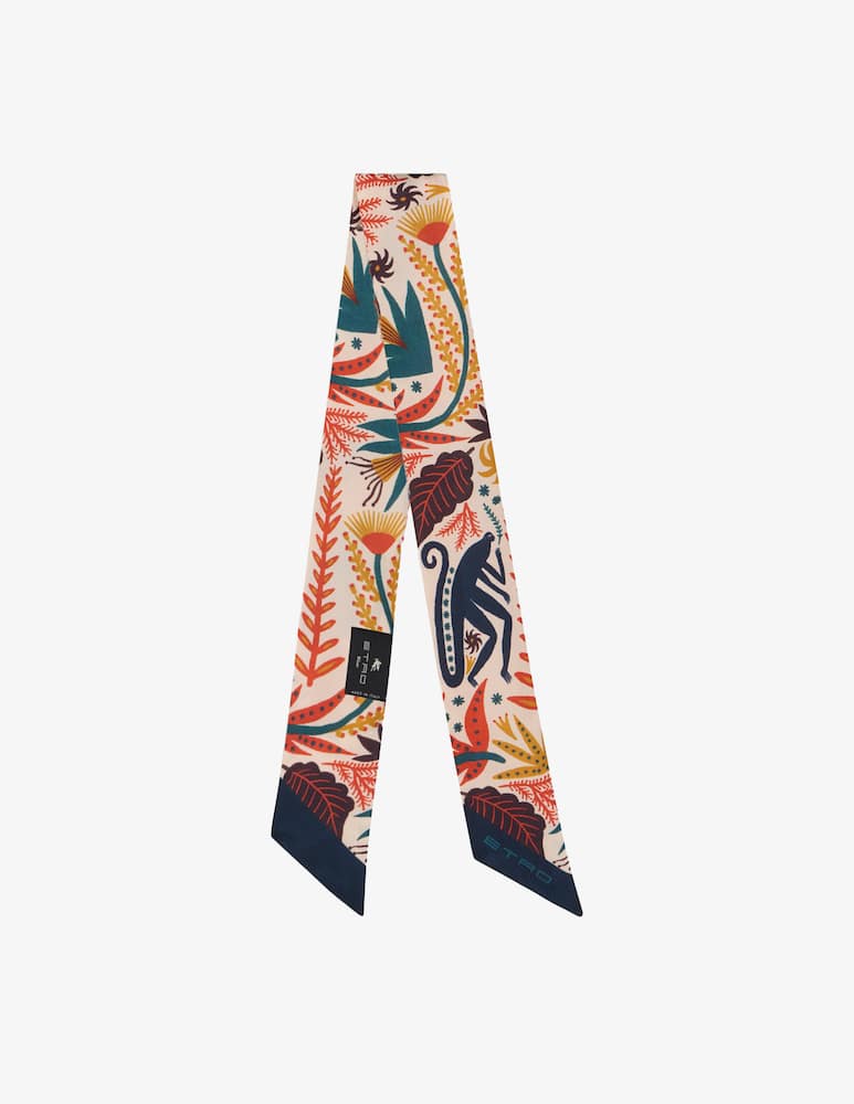 rinascente ETRO Paisleyna in twill di seta con stampa piazzata etro x tabby booth
