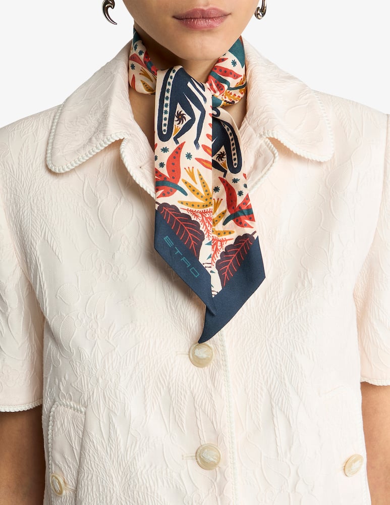 rinascente ETRO Paisleyna in twill di seta con stampa piazzata etro x tabby booth