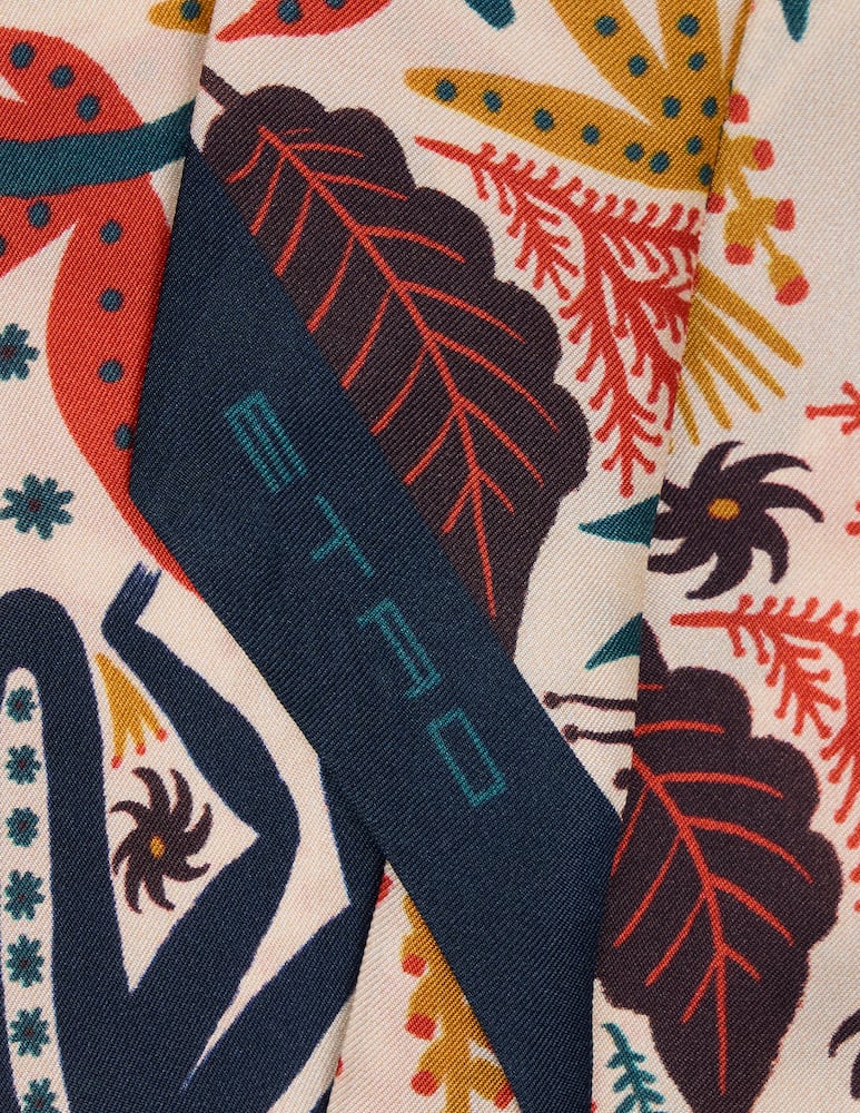 rinascente ETRO Paisleyna in twill di seta con stampa piazzata etro x tabby booth