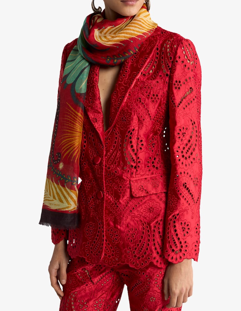 rinascente ETRO Sciarpa in misto modal con stampa piazzata etro x tabby booth
