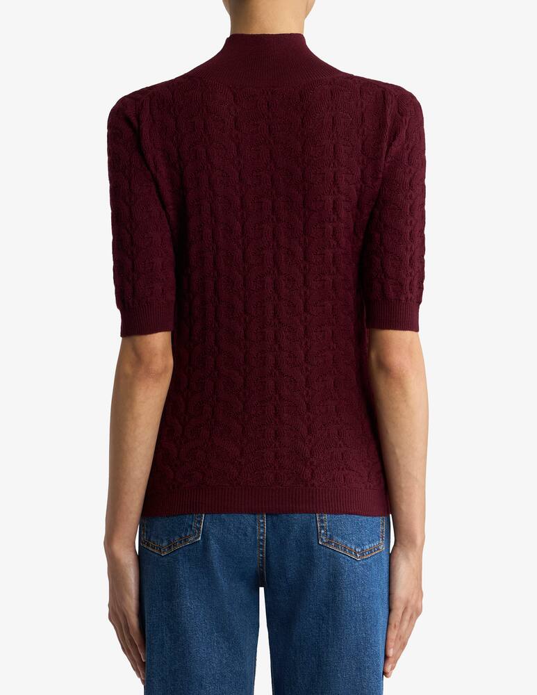 rinascente ETRO Wool mock-neck sweater with paisley detailing