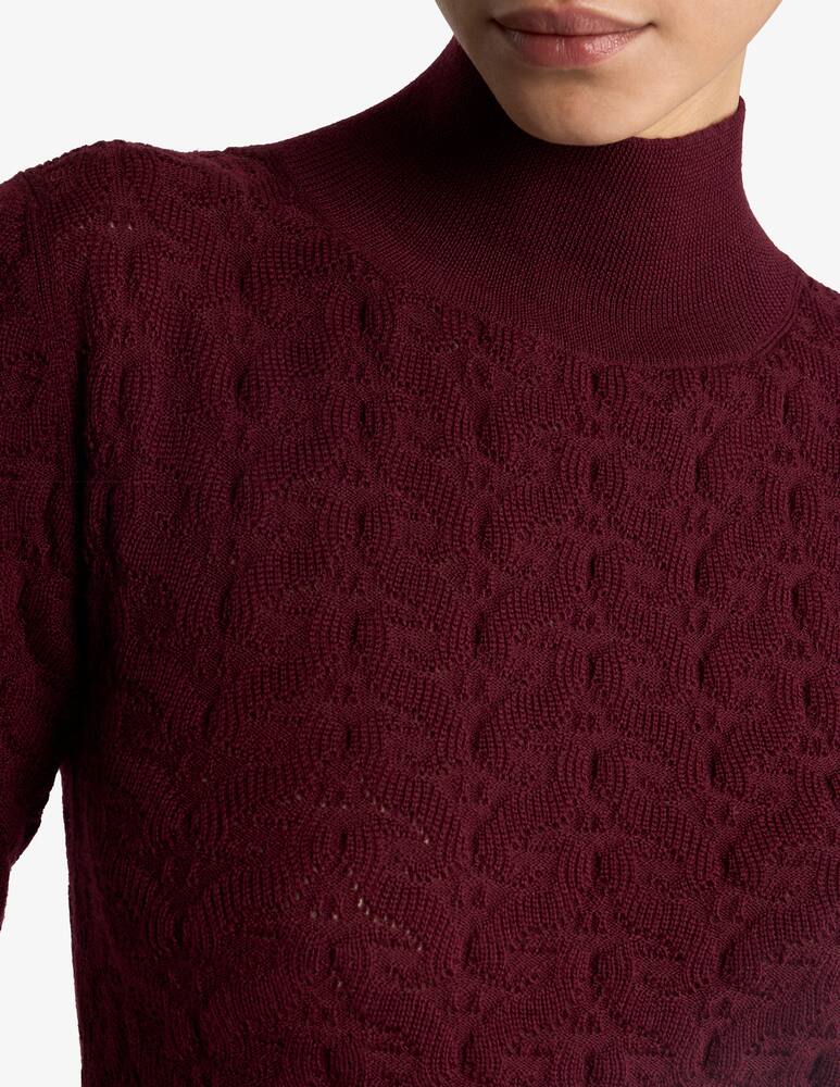 rinascente ETRO Wool mock-neck sweater with paisley detailing