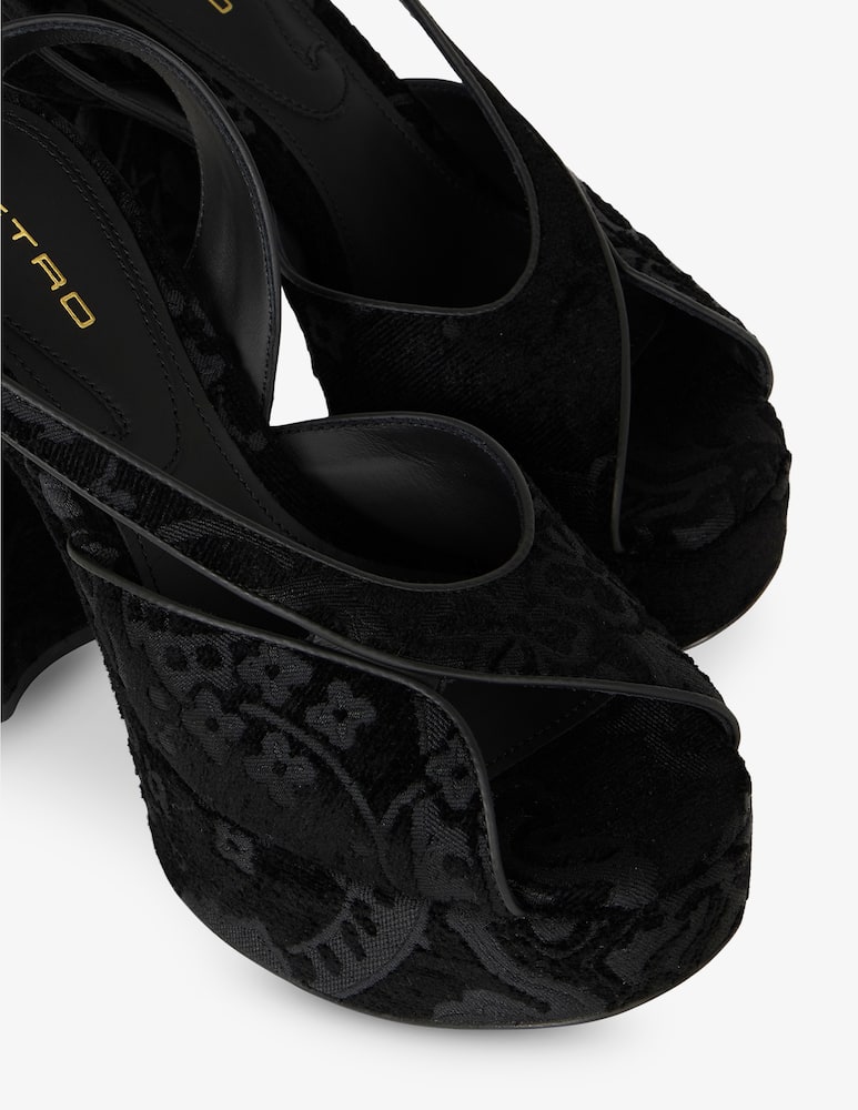 rinascente ETRO Sandali platform paisley jacquard
