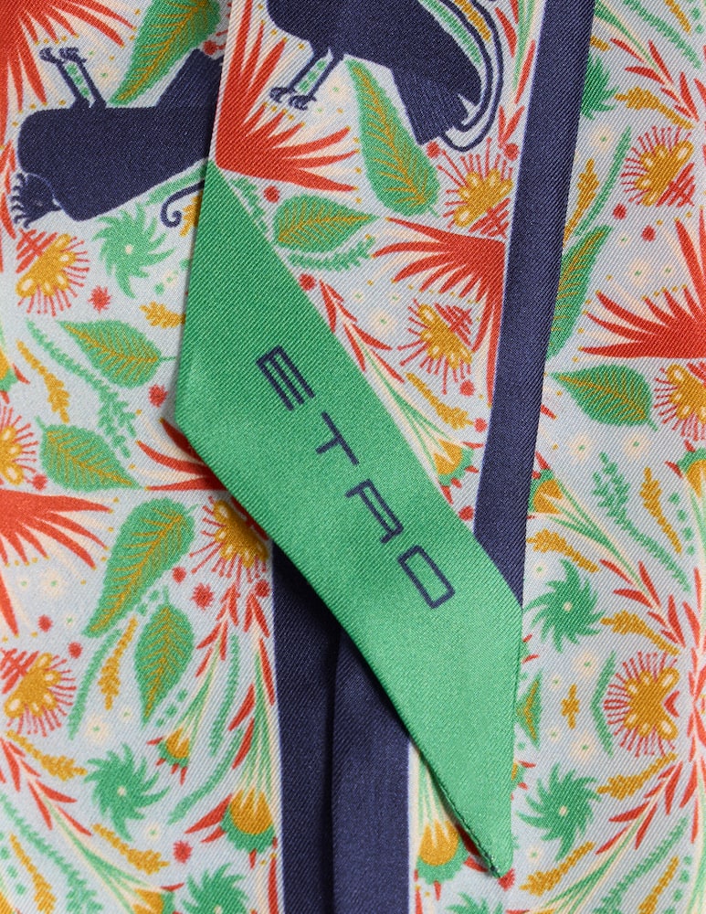 rinascente ETRO Paisleyna in twill di seta con stampa piazzata etro x tabby booth
