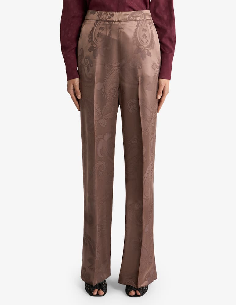 rinascente ETRO Pantaloni jacquard con motivo paisley floreale