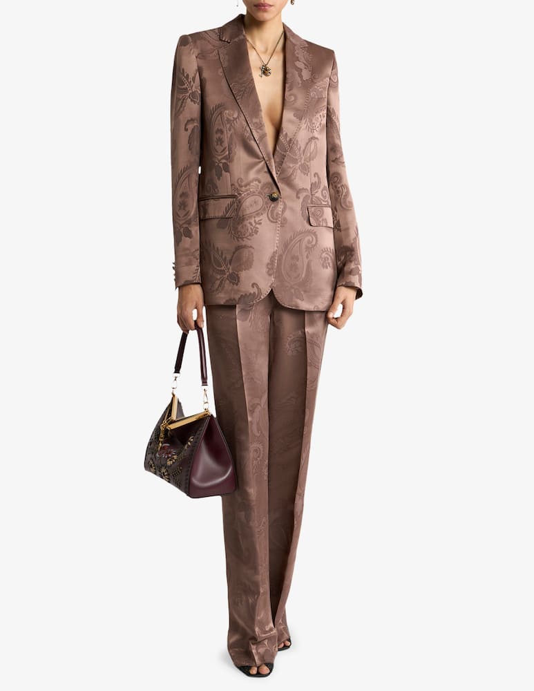 rinascente ETRO Pantaloni jacquard con motivo paisley floreale