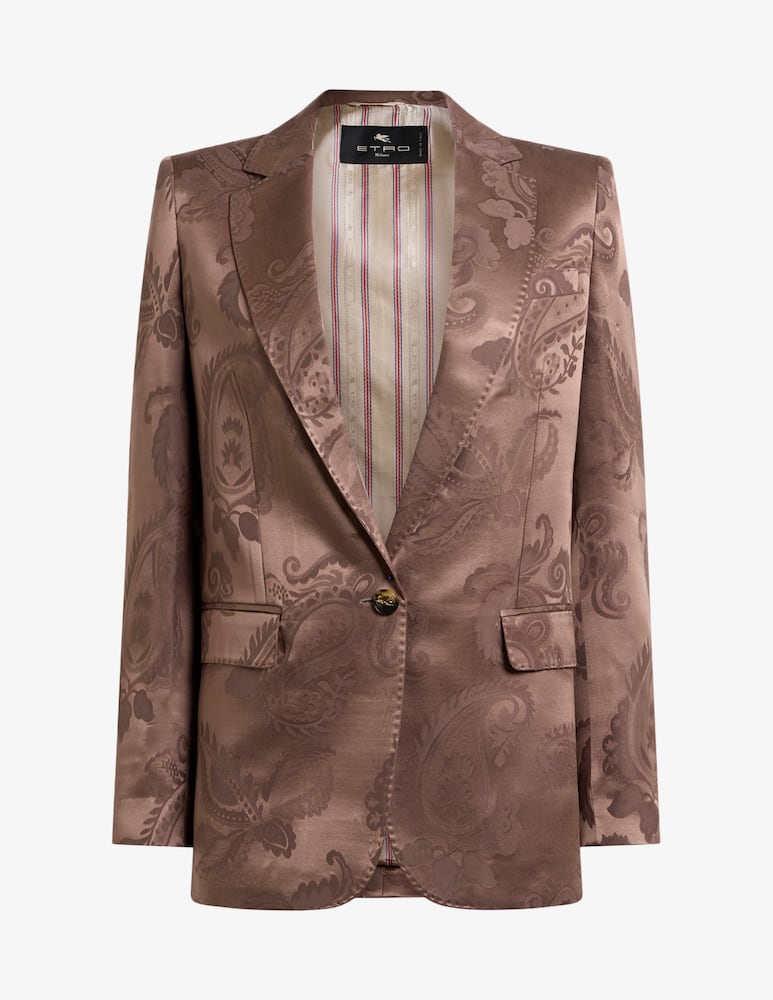 rinascente ETRO Giacca monopetto jacquard con motivo paisley floreale