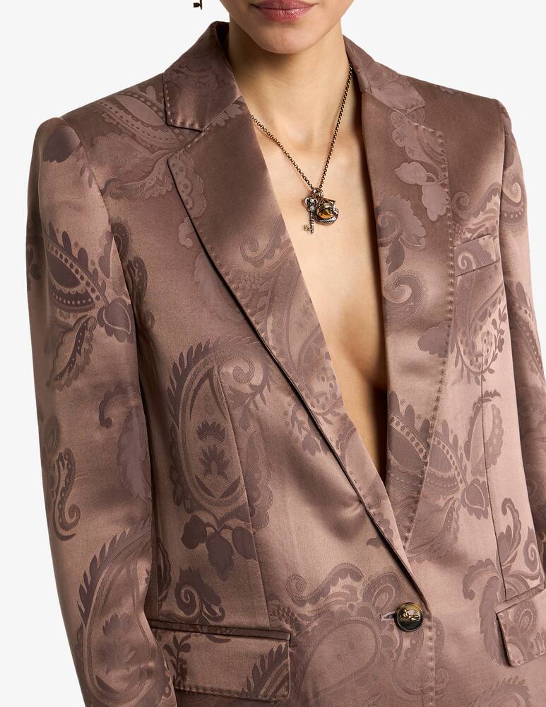 rinascente ETRO Giacca monopetto jacquard con motivo paisley floreale