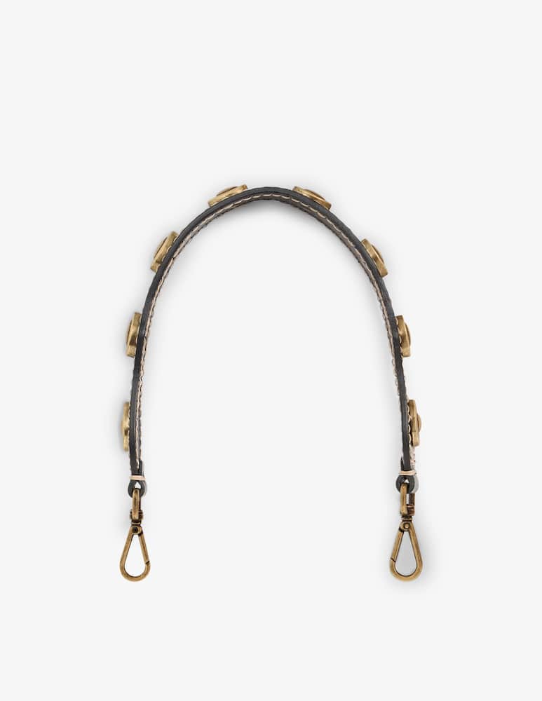 rinascente ETRO Leather bag handle with studs