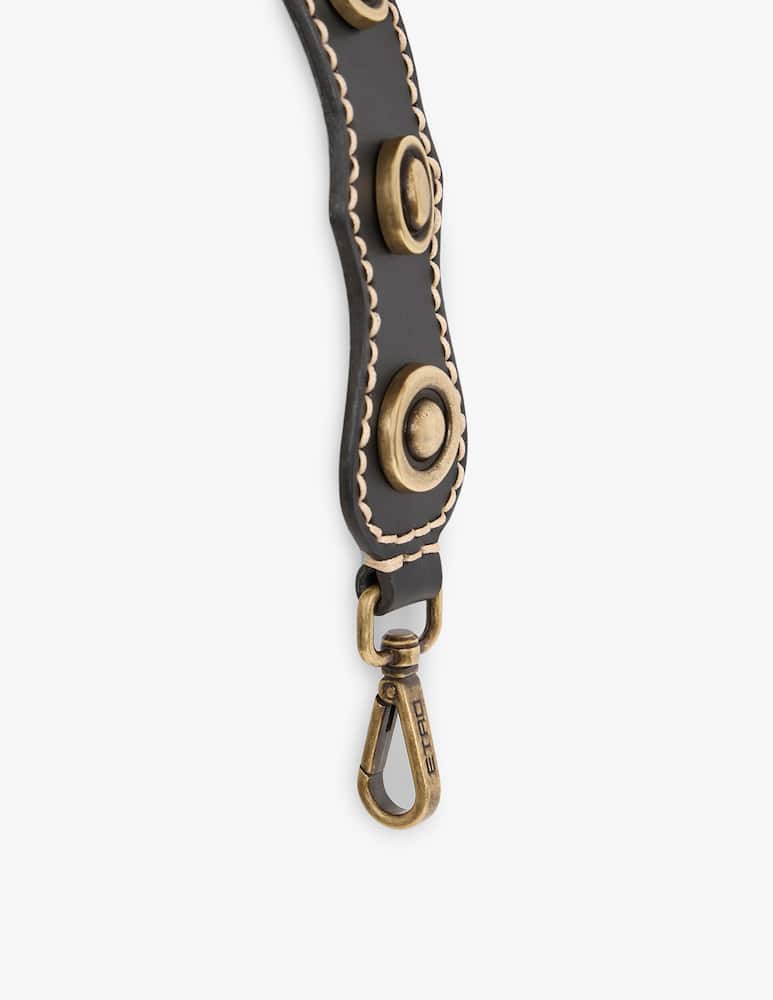 rinascente ETRO Leather bag handle with studs