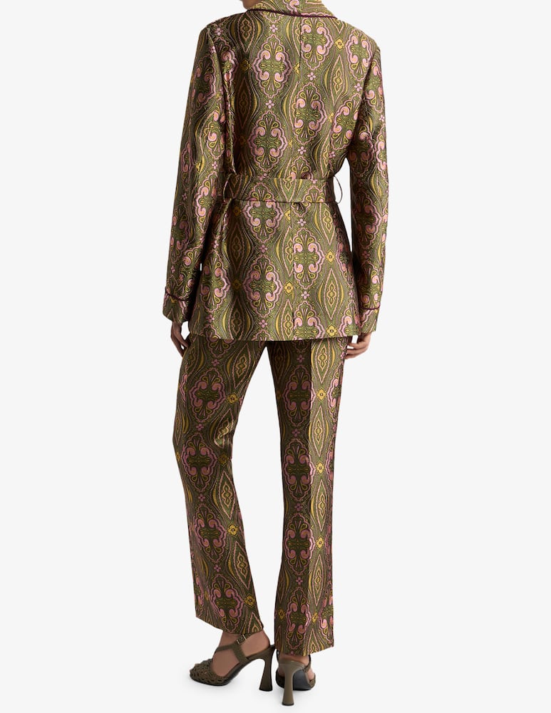 ETRO Jacquard jacket with belt and floral medallion motif - picture 3 ETRO Jacquard jacket with belt and floral medallion motif - picture 3