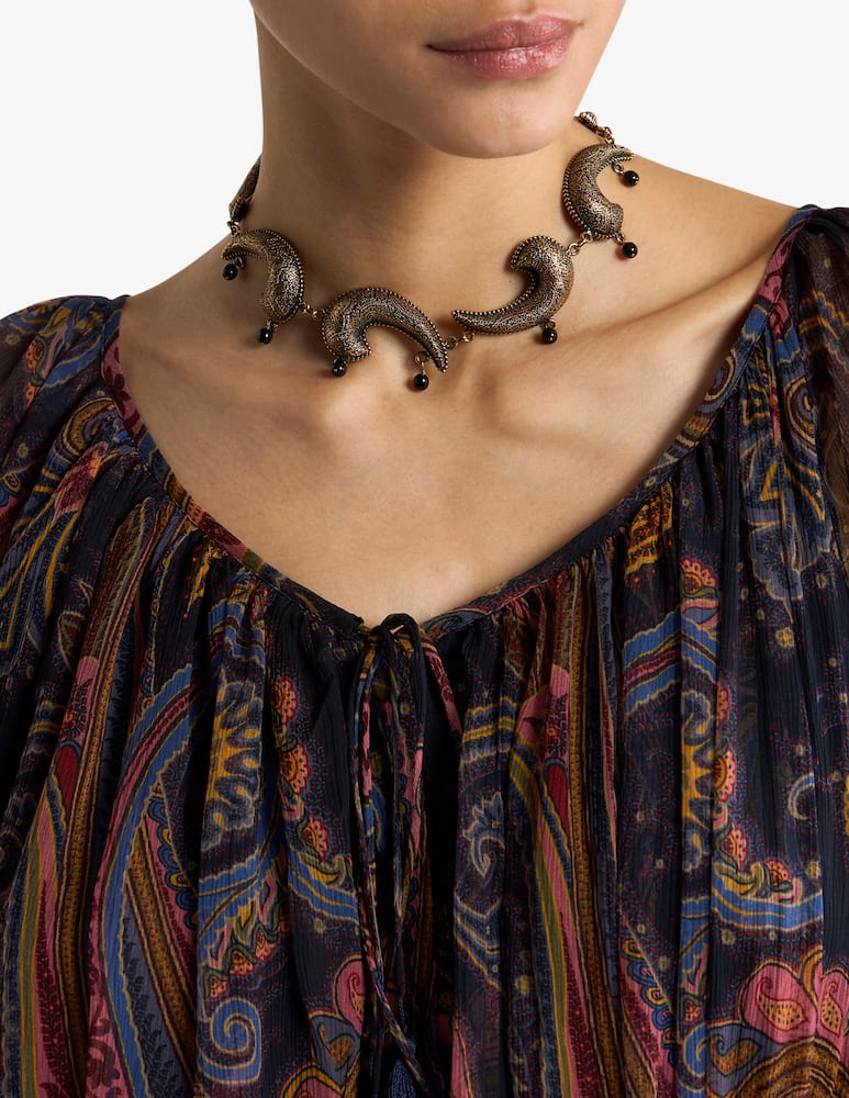 rinascente ETRO Choker necklace with arnica paisley