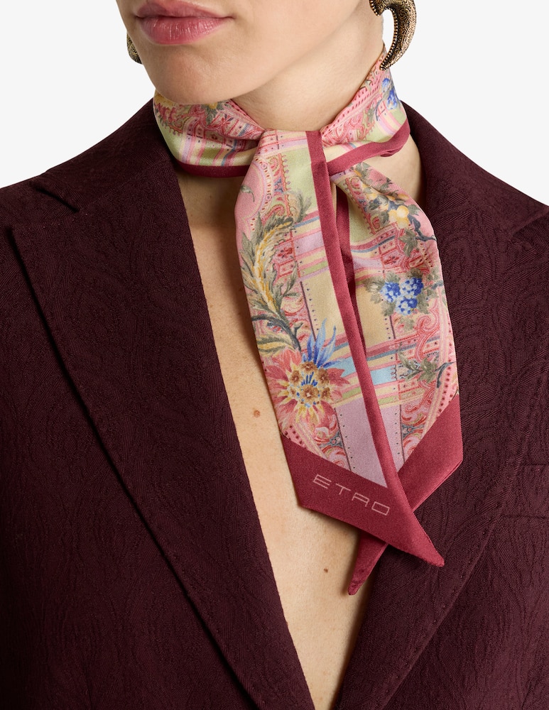 rinascente ETRO Paisleyna in twill di seta con motivo paisley