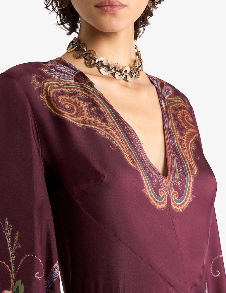 rinascente ETRO Abito lungo floreale paisley