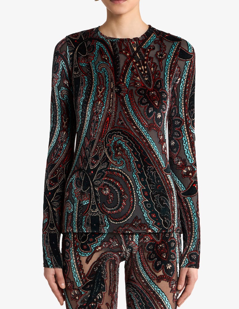 ETRO Patterned jersey top - picture 1 ETRO Patterned jersey top - picture 1