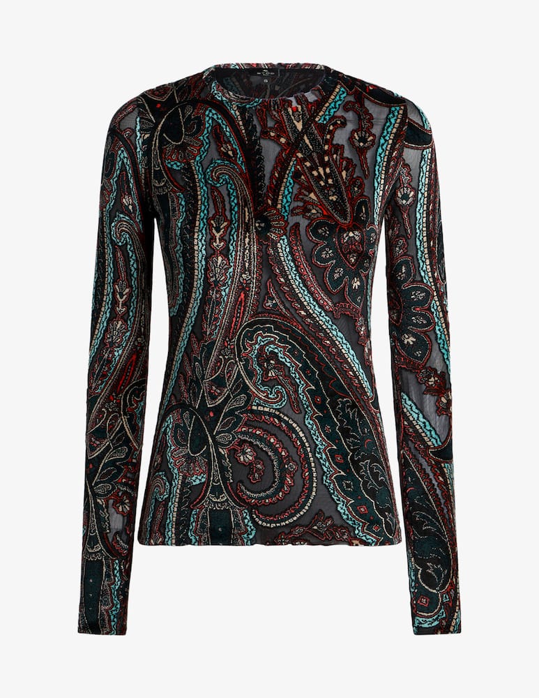 ETRO Patterned jersey top - picture 5 ETRO Patterned jersey top - picture 5