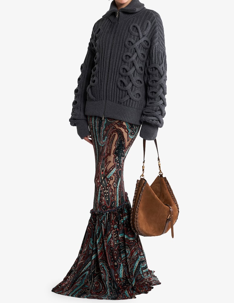 ETRO Ribbed zip-up cardigan - picture 2 ETRO Ribbed zip-up cardigan - picture 2