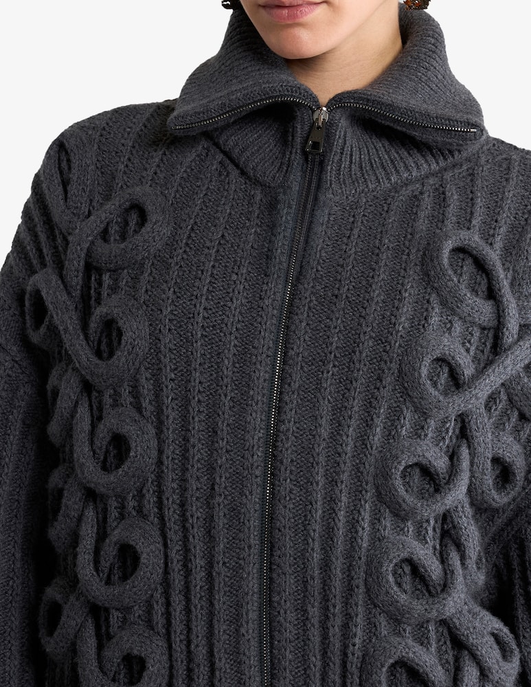 ETRO Ribbed zip-up cardigan - picture 4 ETRO Ribbed zip-up cardigan - picture 4