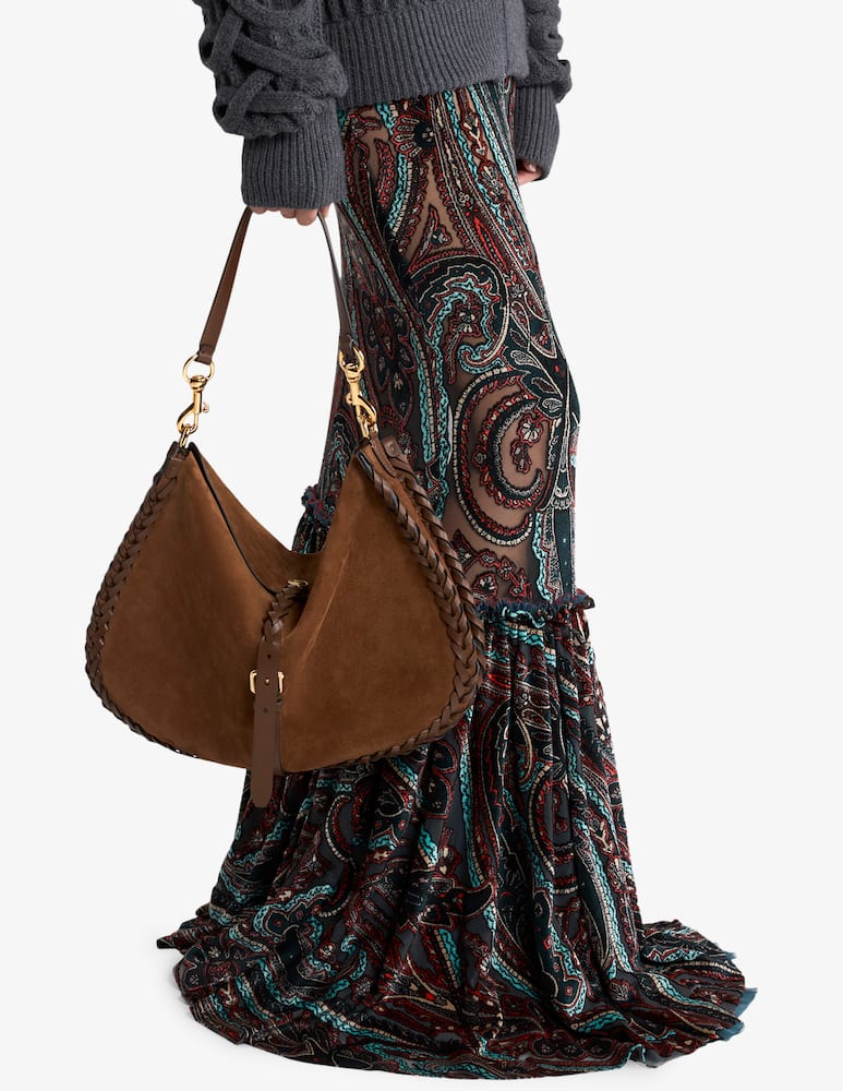 ETRO Pony maxi suede bag with threading - picture 2 ETRO Pony maxi suede bag with threading - picture 2