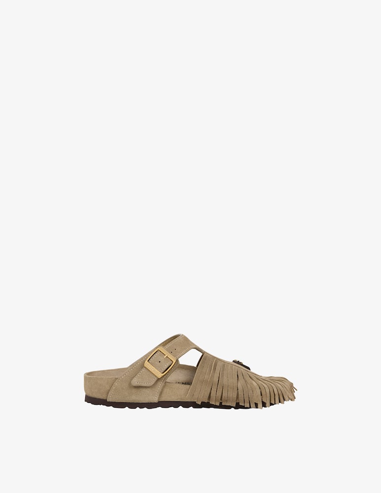 ETRO Sandalo Gizeh in suede con frange Birkenstock by Etro - immagine 1 ETRO Sandalo Gizeh in suede con frange Birkenstock by Etro - immagine 1
