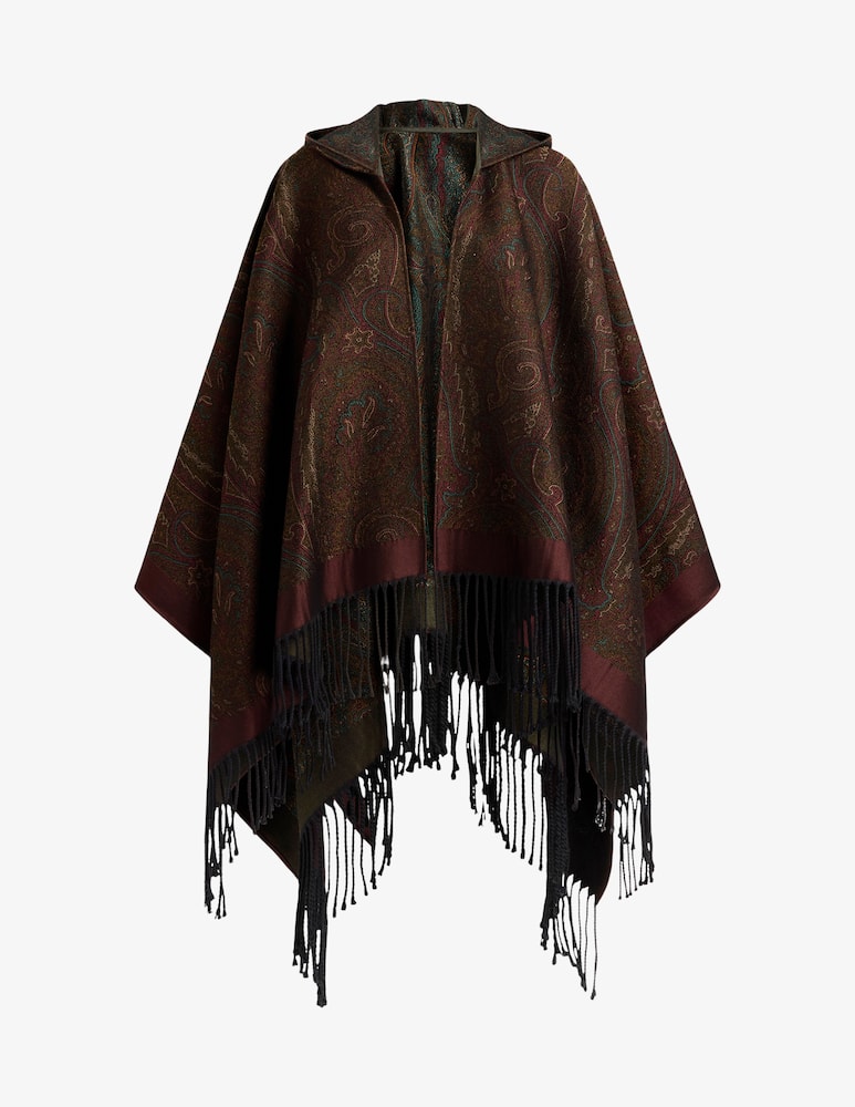 rinascente ETRO Fringed cape Birkenstock