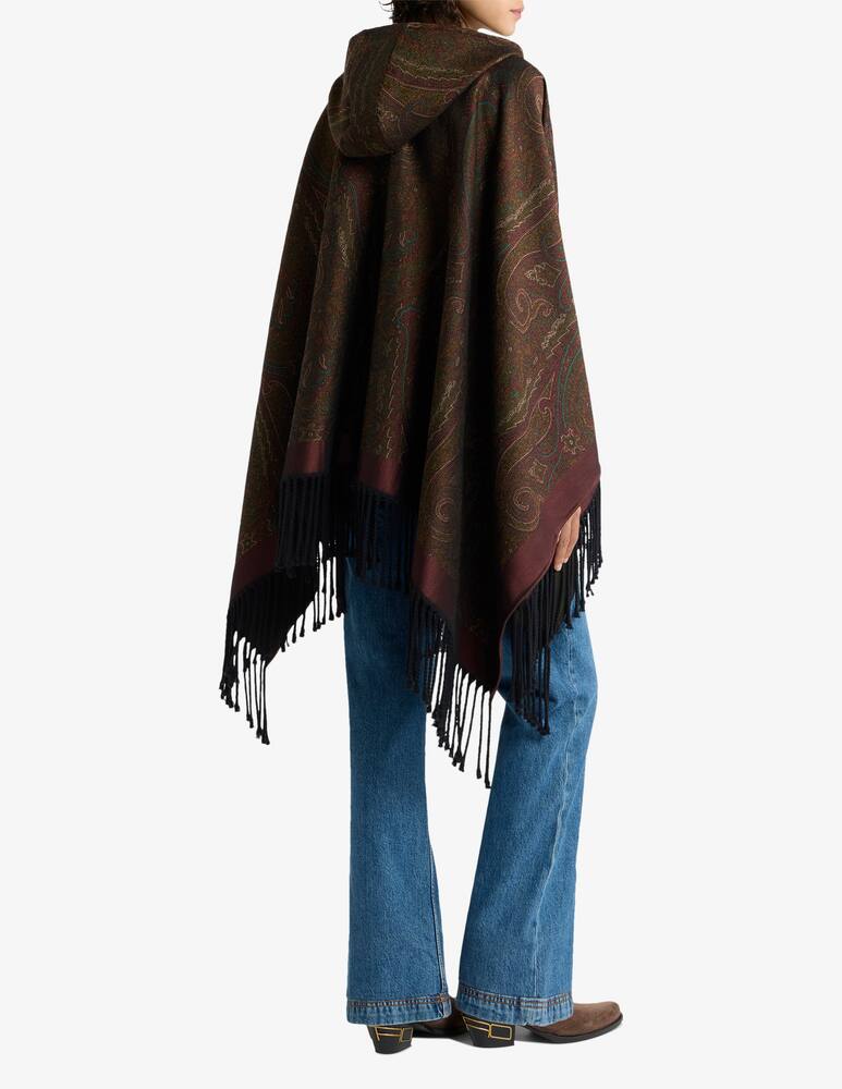 rinascente ETRO Fringed cape Birkenstock