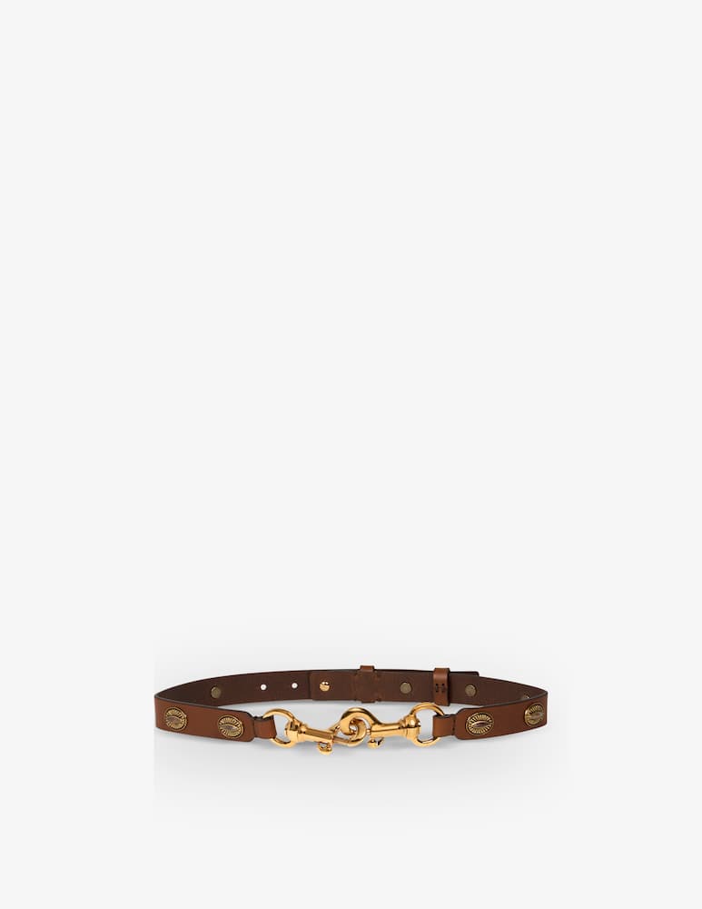 ETRO Cintura in pelle con borchie ovali - immagine 1