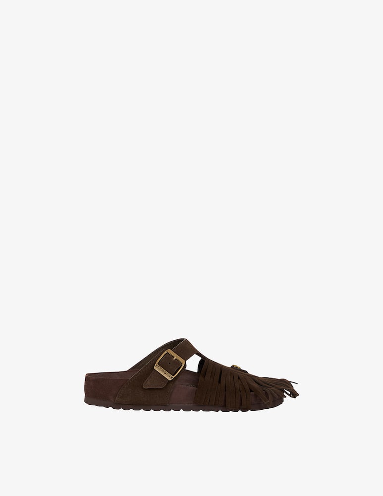 rinascente ETRO Sandalo Gizeh in suede con frange Birkenstock by Etro